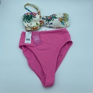 Liberty & Justice and Shade & Shore Pink & Floral Bikini Medium